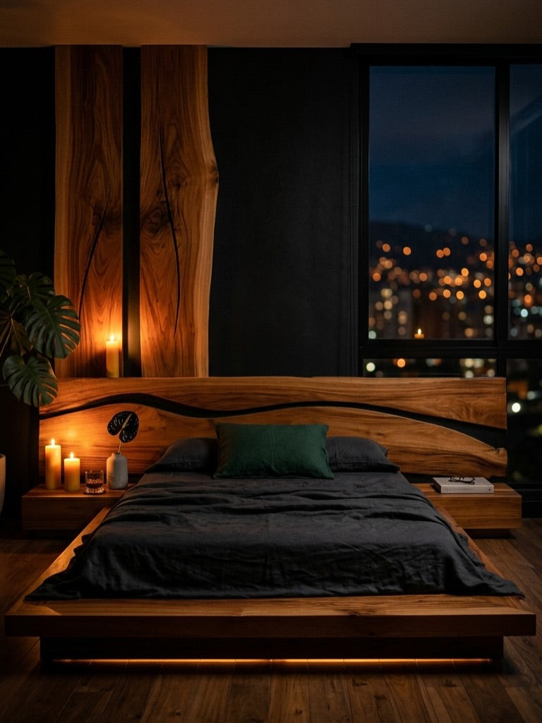 Cama Afrodita & Zeus en madera maciza, Beta Lab Medellín