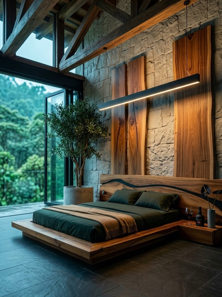Cama Afrodita & Zeus en madera maciza, Beta Lab Medellín
