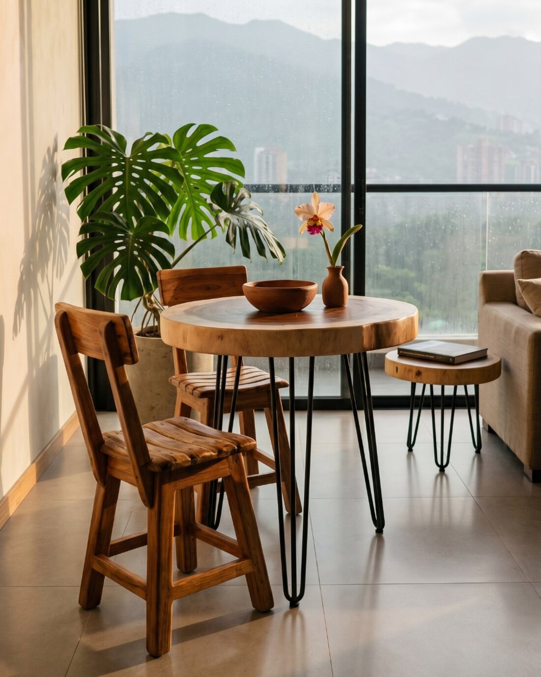 Pieza Beta Lab en una sala de apartamento en Medellín